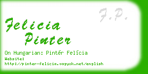 felicia pinter business card
