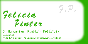felicia pinter business card